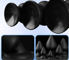 Smooth Tapered Silicone Anal Plug with Wide Base