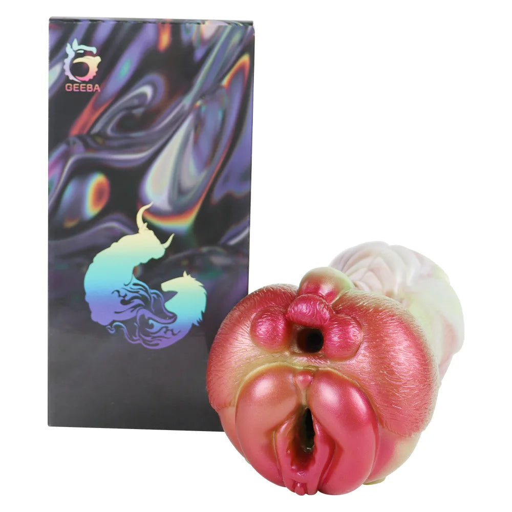 Fire Cat Pocket Pussy — Silicone Animal Fetish Male Masturbator | Domlust