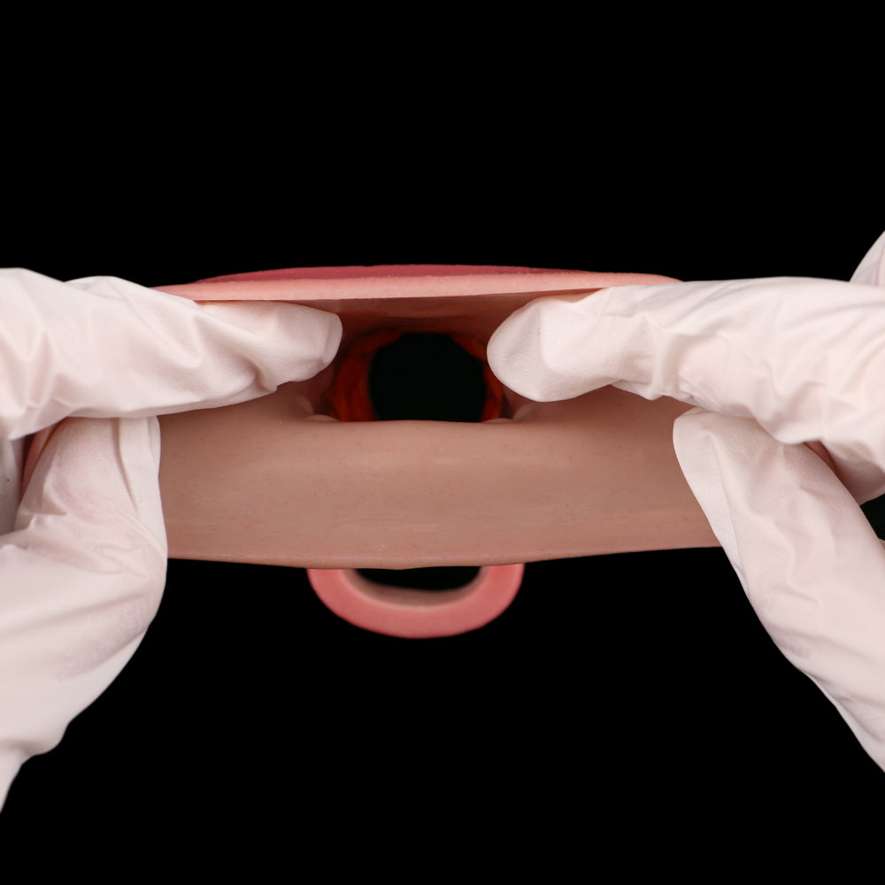 Realistic Penis Sleeve Sheath Sex Toys for Men - Open-end Hollow Dildo Dick Extender