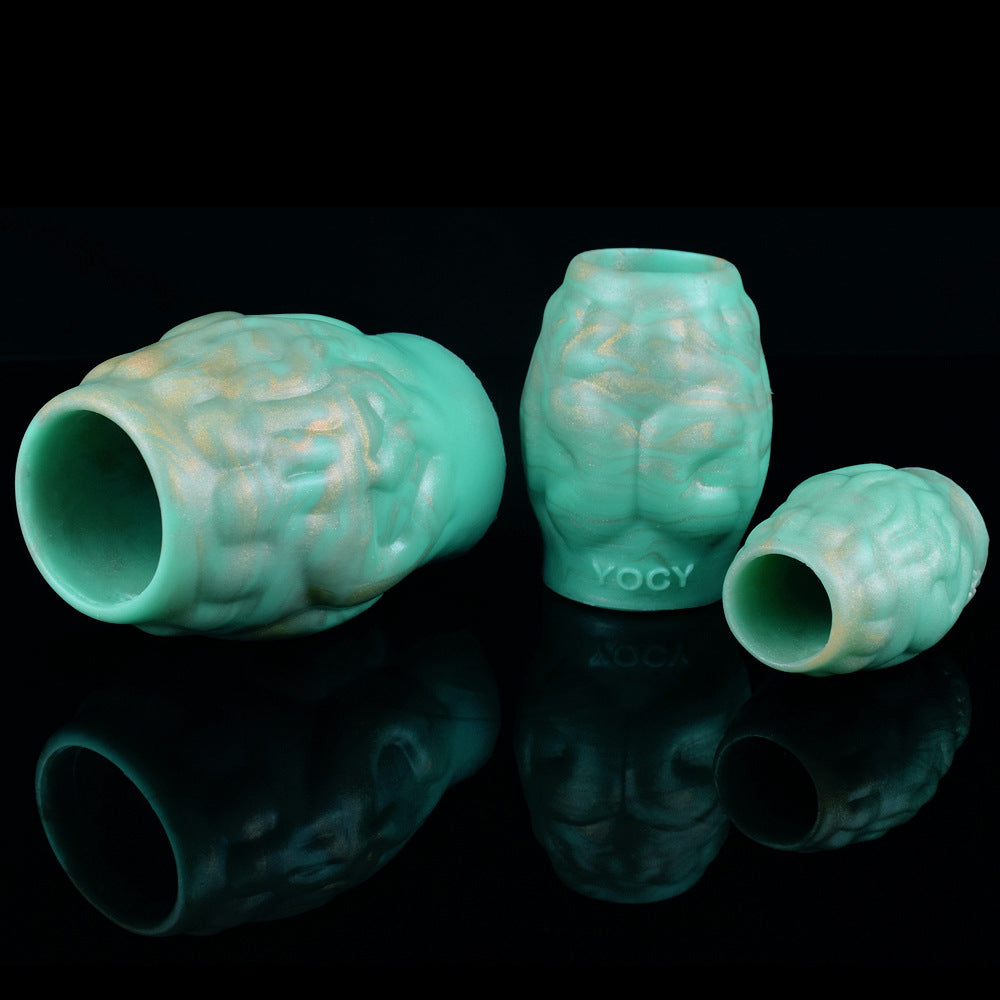 Silicone Fantasy Cock Sheath Ring - Monstedildo Open End Penis Sleeve Male Sex Toy