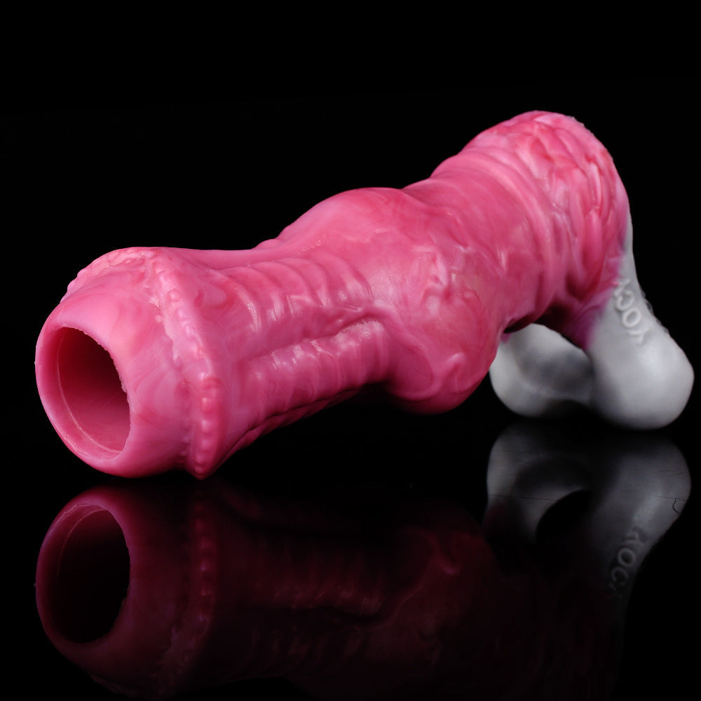 Fantasy Horse Knot Penis Sleeve – Soft Silicone Cock Extender for Stamina, Girth & Intense Sensation