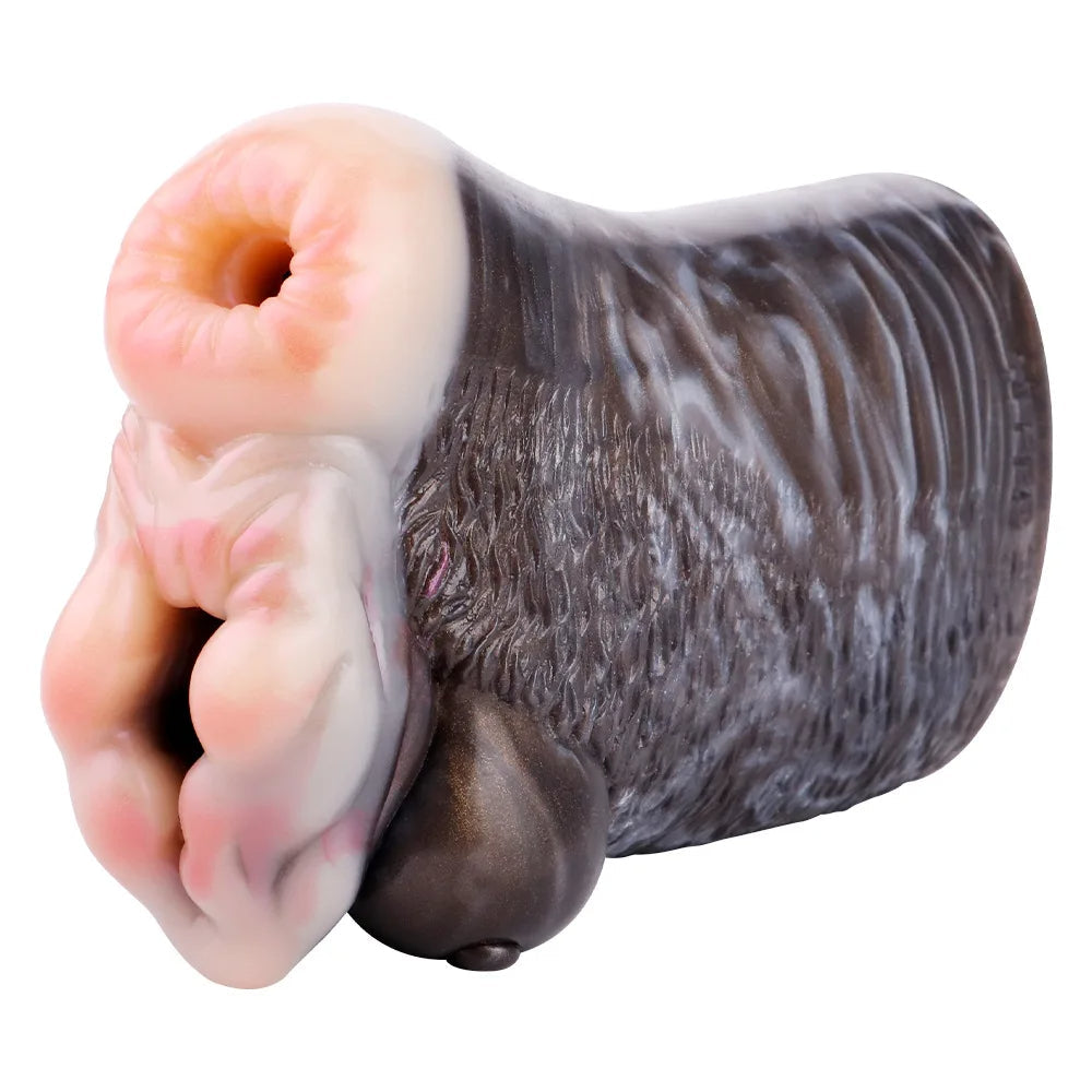 Goat Pocket Pussy Animal Masturbator - Silicone Realistic Vagina Blowjob Masturbation Cup