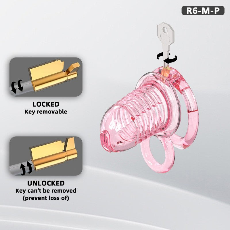 Transparent Flexible Chastity Cage with Stretchable Design （R6）