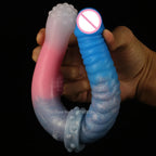 Double End Anal Dildos - Realistic Silicone Dildos Vagina Sex Toys for Women Lesbian