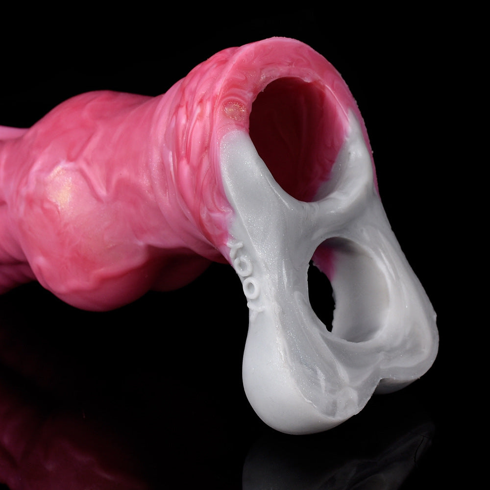 Fantasy Horse Knot Penis Sleeve – Soft Silicone Cock Extender for Stamina, Girth & Intense Sensation
