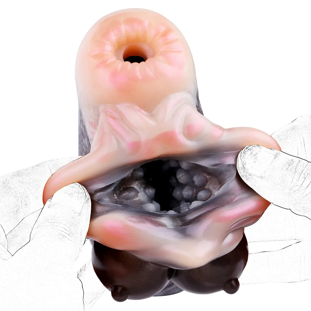Goat Pocket Pussy Animal Masturbator - Silicone Realistic Vagina Blowjob Masturbation Cup