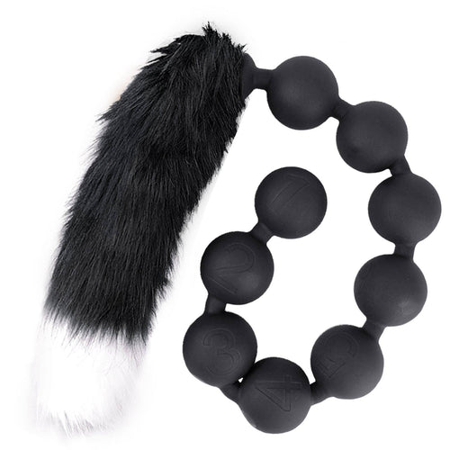 25 Inch Cosplay Huge Anal Bead with Tail - Tarisss Sex Toy Store