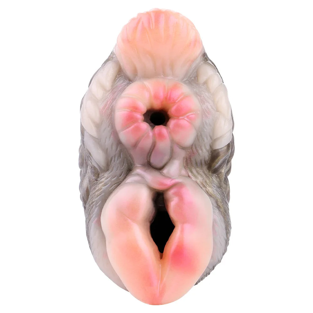 Goat Pocket Pussy Animal Masturbator - Silicone Realistic Vagina Blowjob Masturbation Cup
