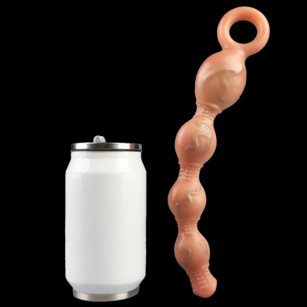 Vibrating Anal Beads Knotted Dildo - 4 Anal Balls Prostate Massager Sex Toys for Women Men