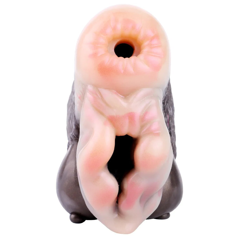 Goat Pocket Pussy Animal Masturbator - Silicone Realistic Vagina Blowjob Masturbation Cup