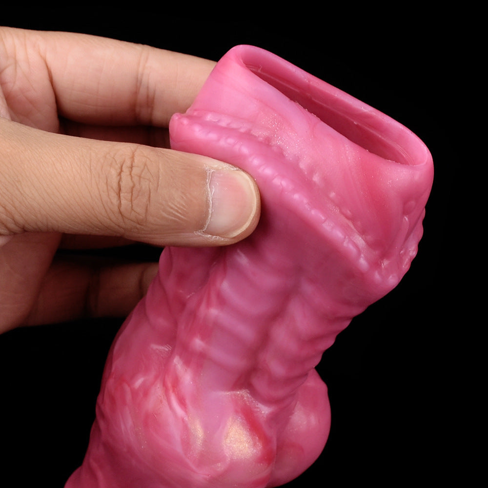 Fantasy Horse Knot Penis Sleeve – Soft Silicone Cock Extender for Stamina, Girth & Intense Sensation