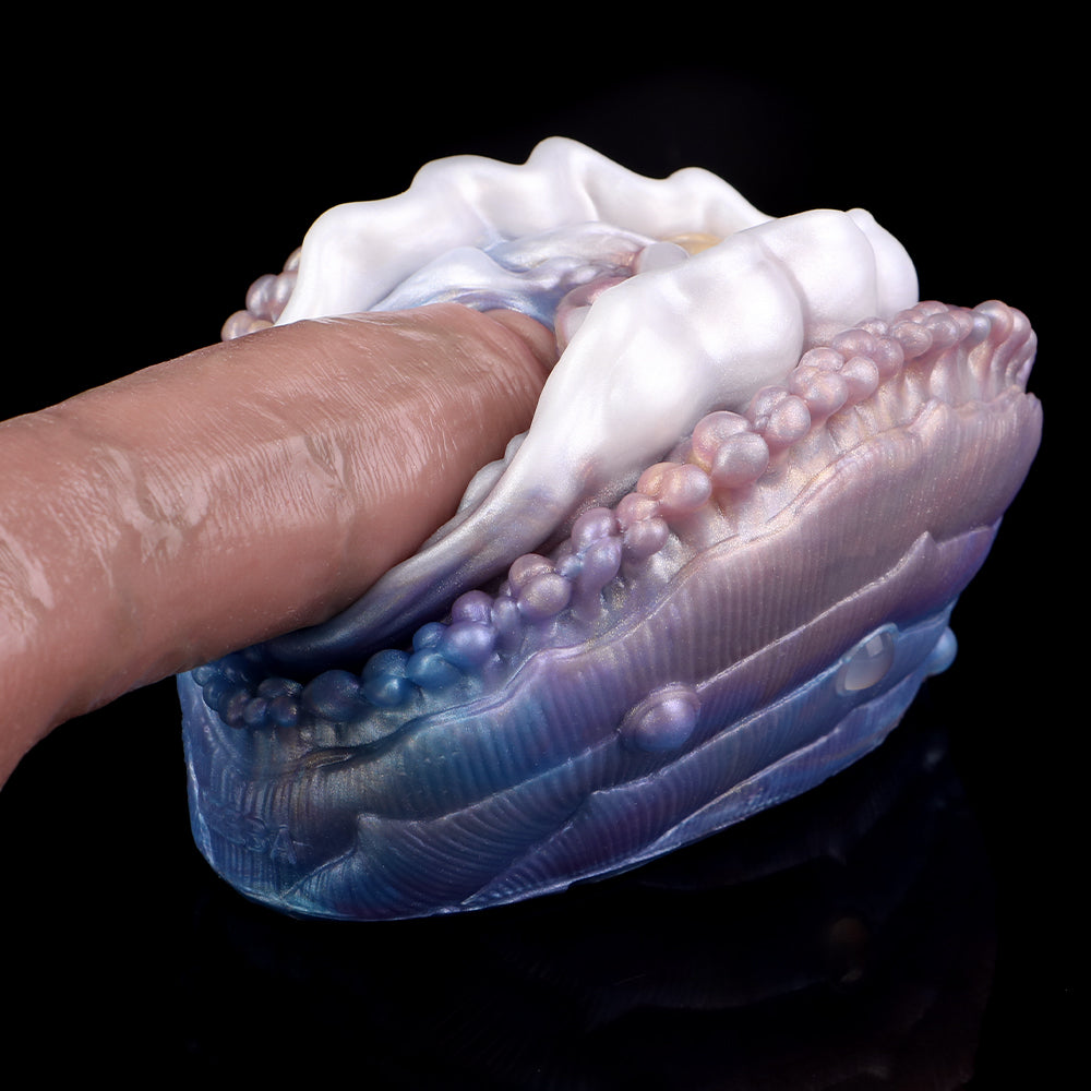 Fantasy Abalone Pocket Pussy – Premium Platinum Silicone Masturbator Sleeve for Men