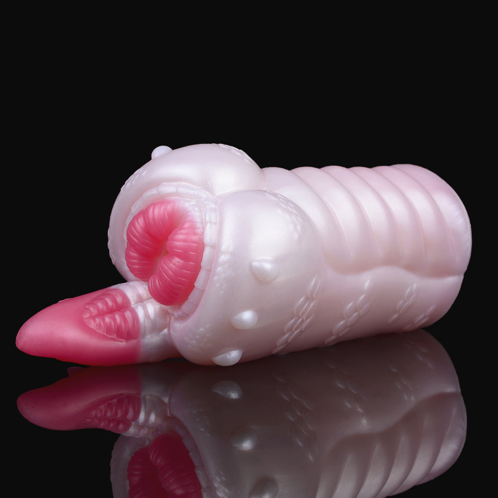 Fantasy Alien Pussy Pocket Masturbator - Silicone Tongue Vaginal Penis Beast Sex for Men