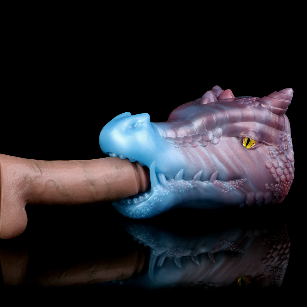Fantasy Dragon 2-in-1 Pocket Pussy – Oral & Vaginal Silicone Masturbator | Domlust Beast Sex