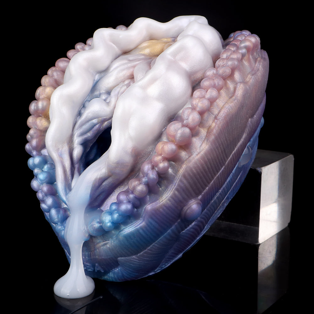 Fantasy Abalone Pocket Pussy – Premium Platinum Silicone Masturbator Sleeve for Men