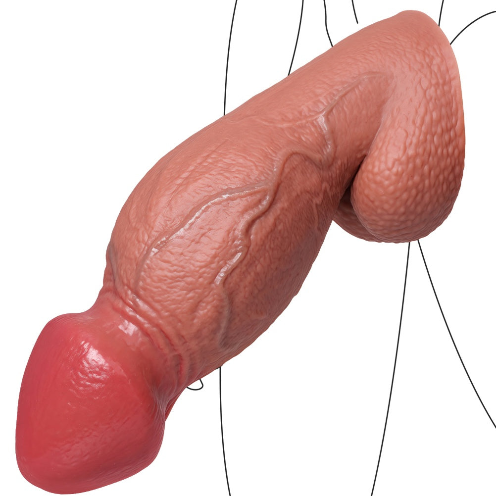 Giant Mushroom Head Fist Dildo – Dual-Density Silicone, Extreme Girth, S to XL | Domlust Heavy Fetish