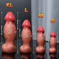Giant Mushroom Head Fist Dildo – Dual-Density Silicone, Extreme Girth, S to XL | Domlust Heavy Fetish