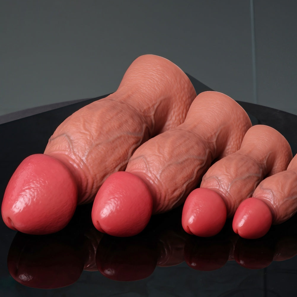 Giant Mushroom Head Fist Dildo – Dual-Density Silicone, Extreme Girth, S to XL | Domlust Heavy Fetish