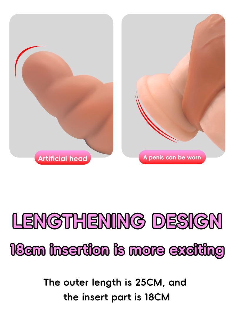 Sprial Huge Penis Sleeve Male Extender - Enhance Pegging Sexuality for Men Gay Couple