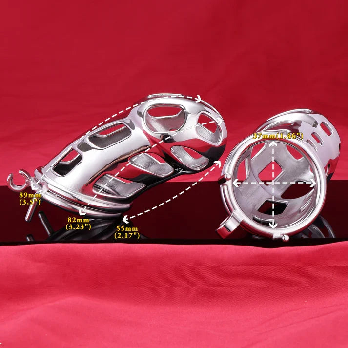 Cobra Metal Chastity Cage– Sleek, Durable & Secure LKM-023