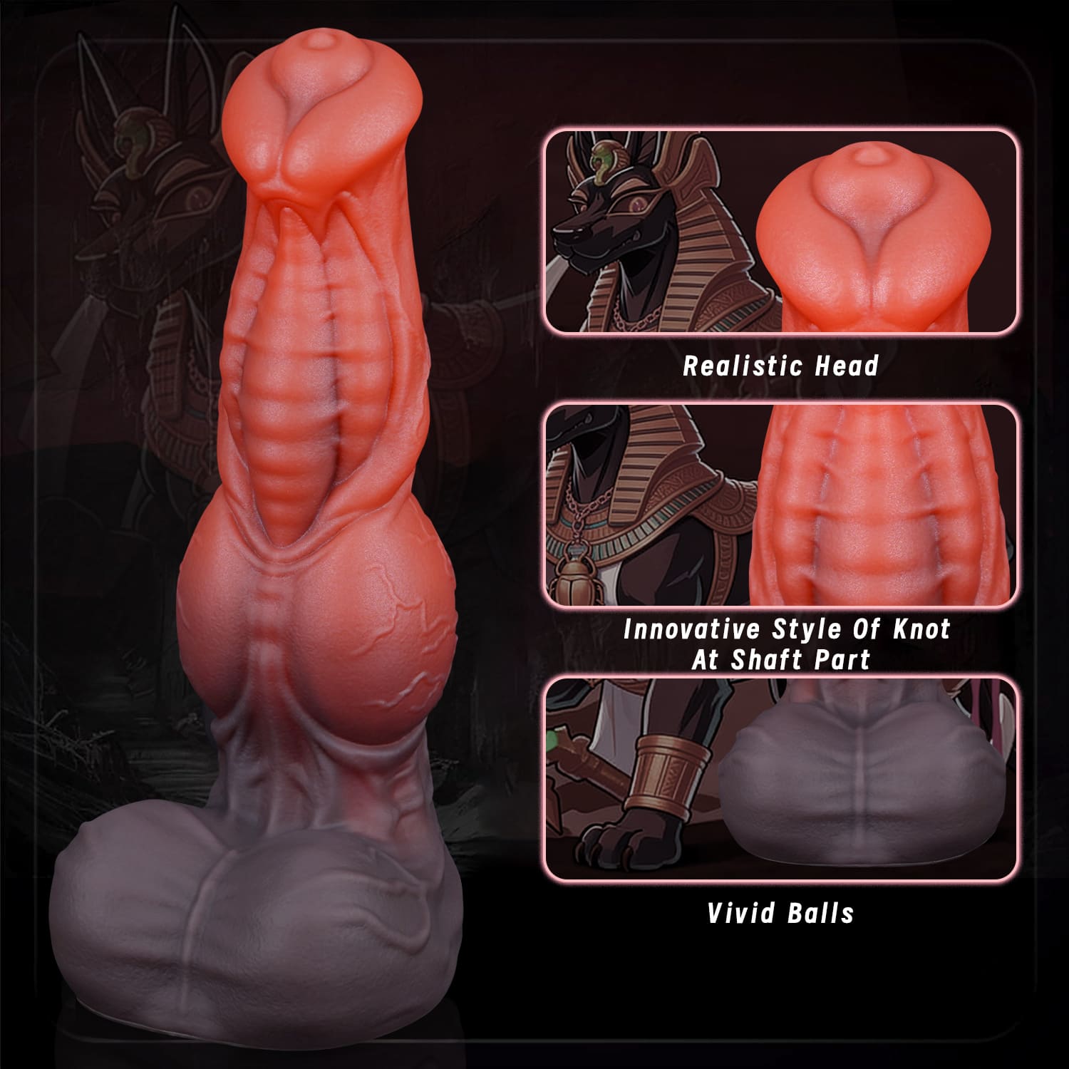 Ghostrunner - Silicone Fantasy Centaur Dildo -  Knot Dildo