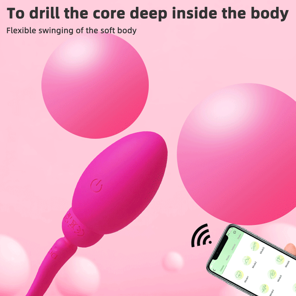APP Controlled Vibrating Panty Egg Vibrator - Sperm G Spot Anal Sex Toys for Women