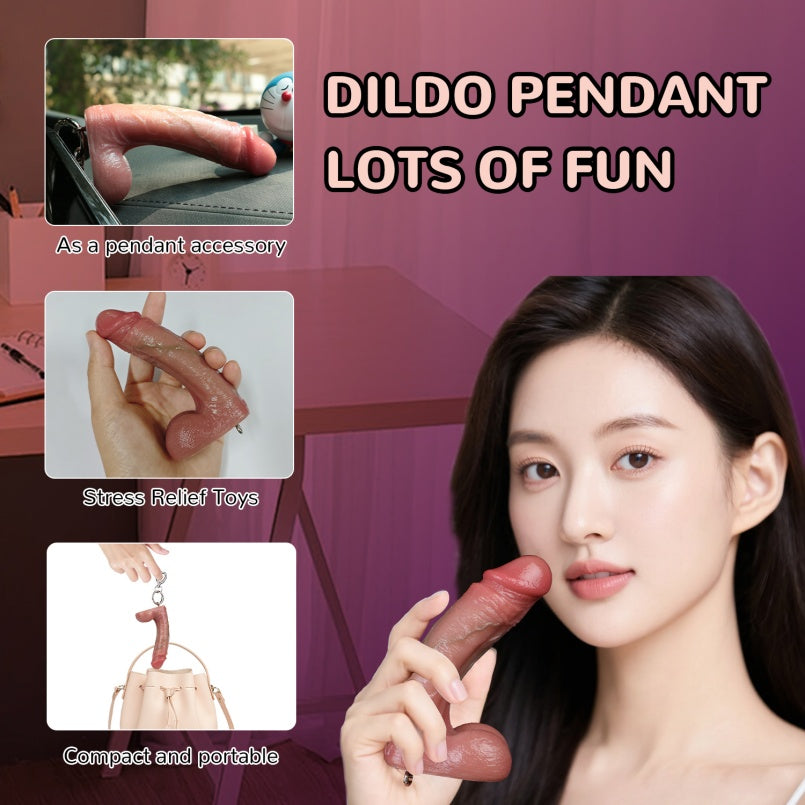 Portable Realistic Dildo Pendant – A Tactile Tool for Feminine Pleasure