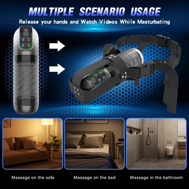 Wearable Smart Licking Blowjob Porn Device – Multi-Tech Pleasure System Sex Toys for Men
