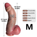 Realistic Silicone Curved Dildo with Suction Base