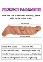 Sprial Huge Penis Sleeve Male Extender - Enhance Pegging Sexuality for Men Gay Couple