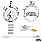 Stainless Steel Cock Torture Device with Removable Spikes | Adjustable Spiked Chastity Cage