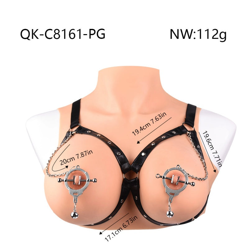 Concentric Suspension Nipple Clamps Bondage Kit – Precision Metal Temptation for BDSM & Kinky Sex Toys
