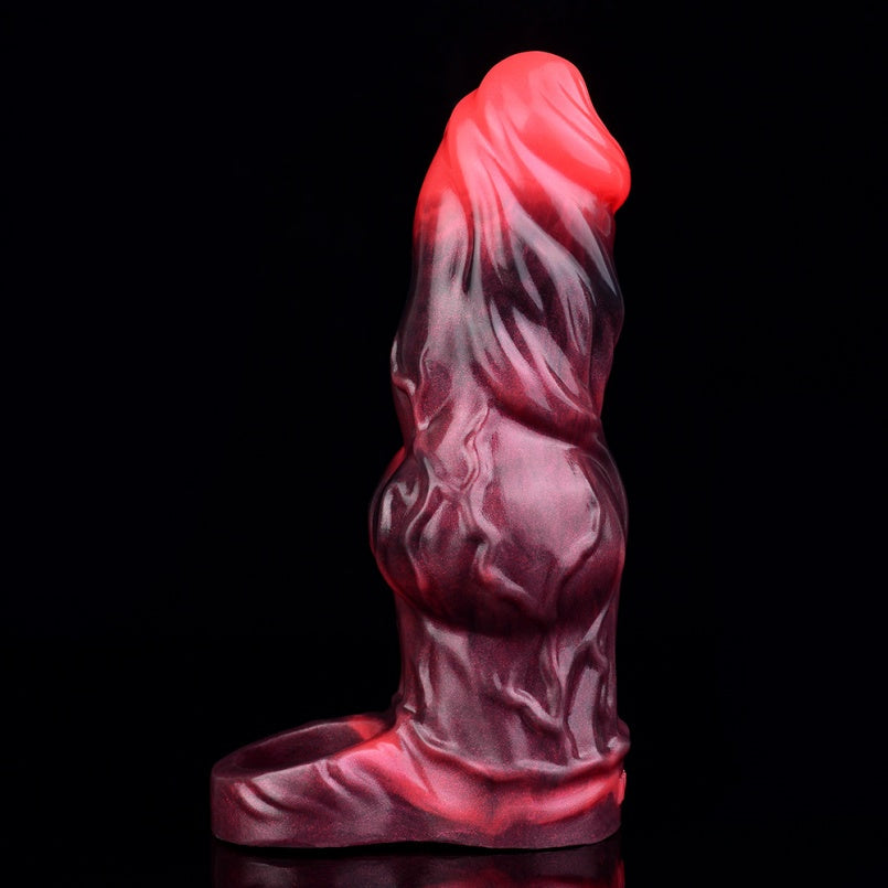 Blood-Red Fantasy Vibrating Cock Sleeve – Deep Penetration Pleasure Extender
