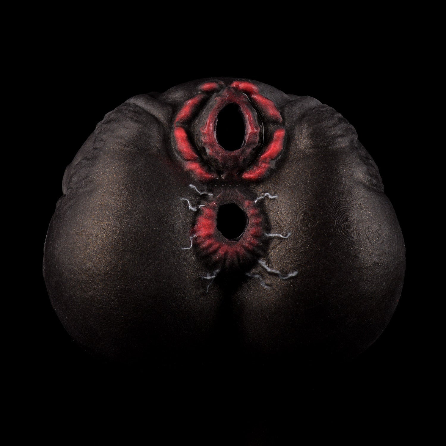 Alien Torso Fantasy Pocket Pussy – Venom Symbiote Dual-Channel Silicone Masturbator for Male Sex Toys