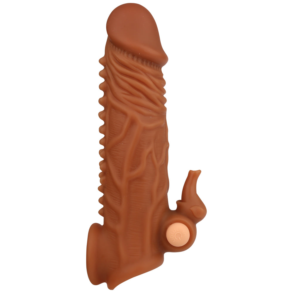 Vibrating Bullet Penis Sleeve Male Sex Toys - Fantasy Knotted Rabbit Clit Stimulator Couple Fun