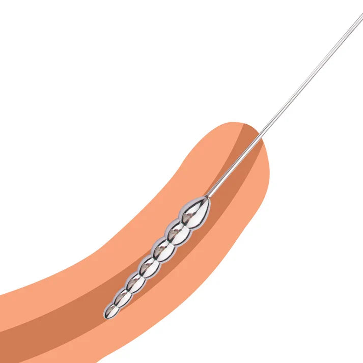 Multiple Layers Ripple Spheres Urethral Sounding Rod
