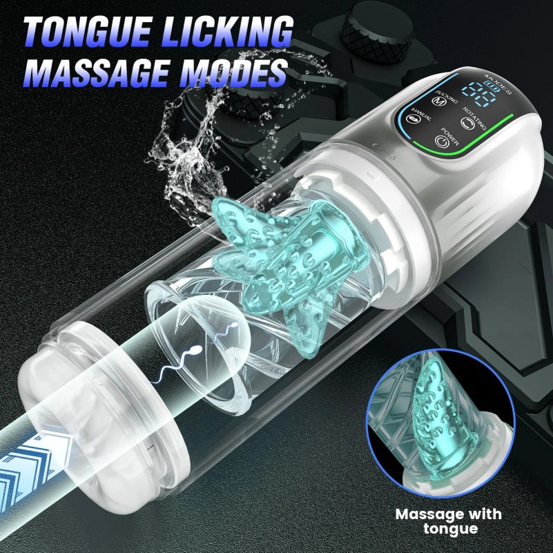 Wearable Smart Licking Blowjob Porn Device – Multi-Tech Pleasure System Sex Toys for Men