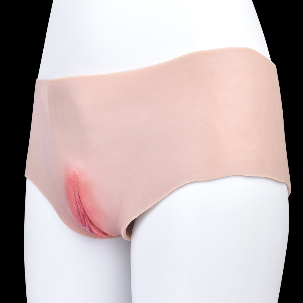 Life Size Silicone Pussy Panty - Realistic Pussies Briefs Underwear Sex Toys for Men Gay Play