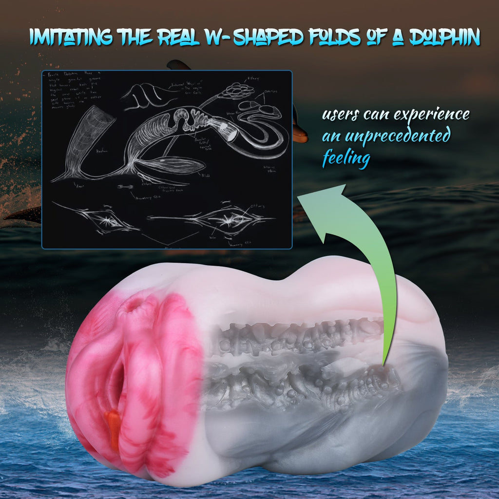 Dolphin Fantasy Pocket Pussy | Animal Silicone Masturbator for Men | Domlust