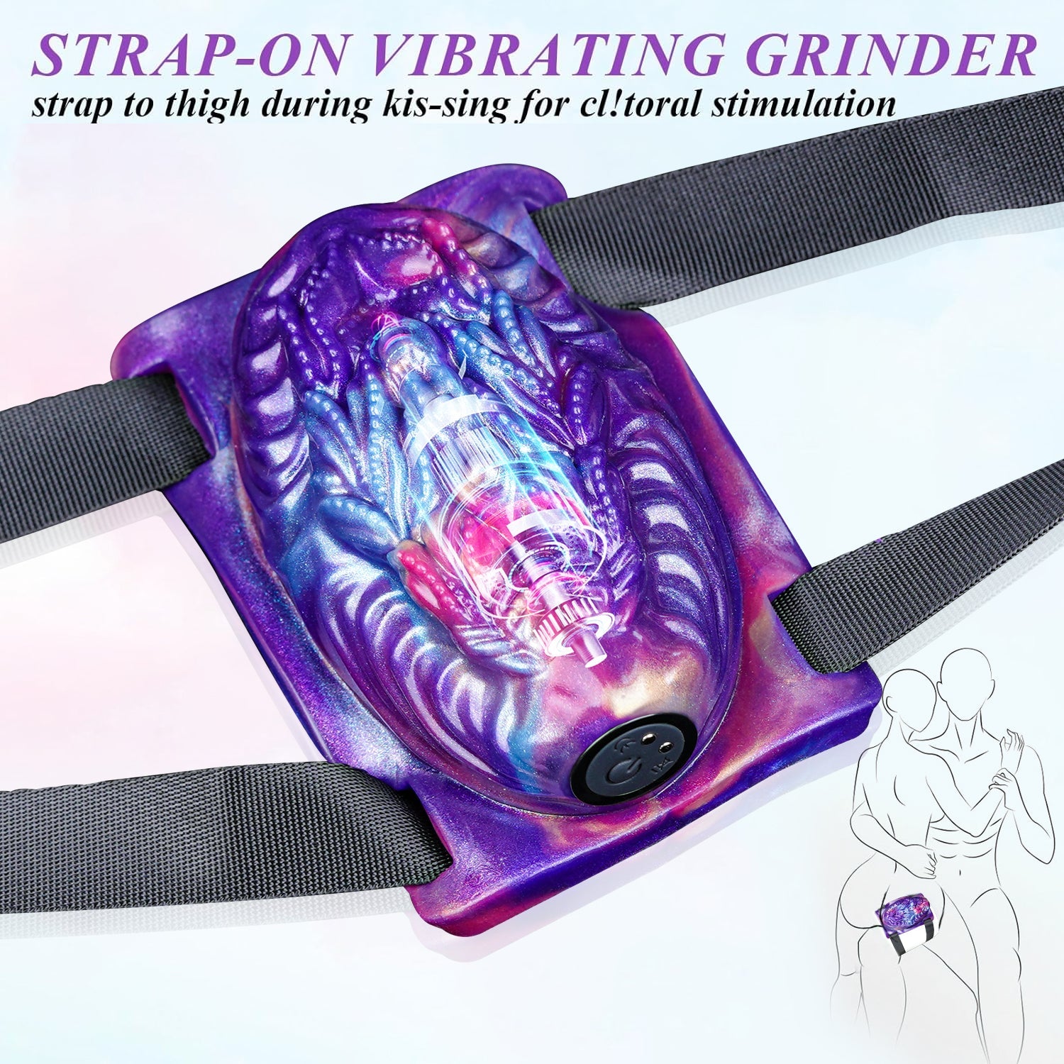 Rechargeable Wearable Grinding Vibrator with Remote Control