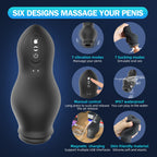 Handheld Blowjob Male Masturbator - Vacuum Sucking Penis Masturbation Vibrator Sex Toys for Men
