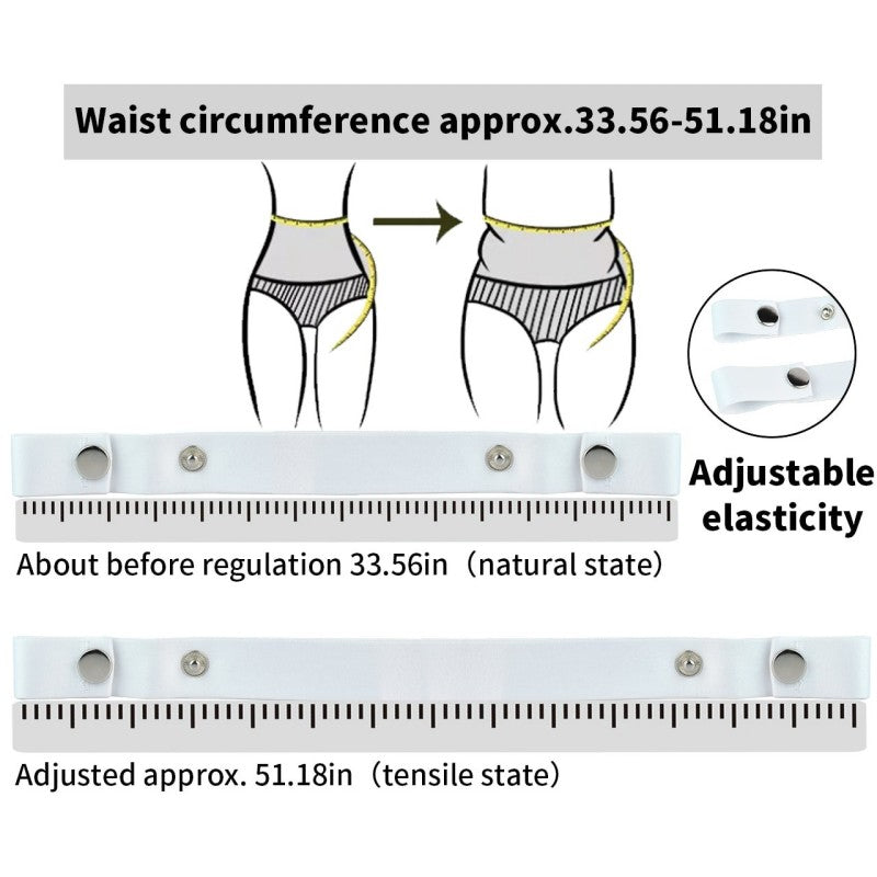 Premium Dual-Stretch Waistband – Latex & Nylon Fiber Comfort Fit-PU03