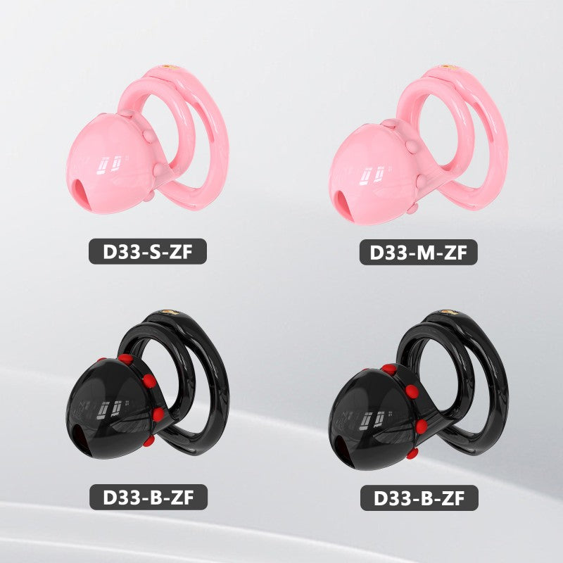 Adjustable Chastity Cage with Removable Silicone Studs | Remote Plug Compatible Locking Device