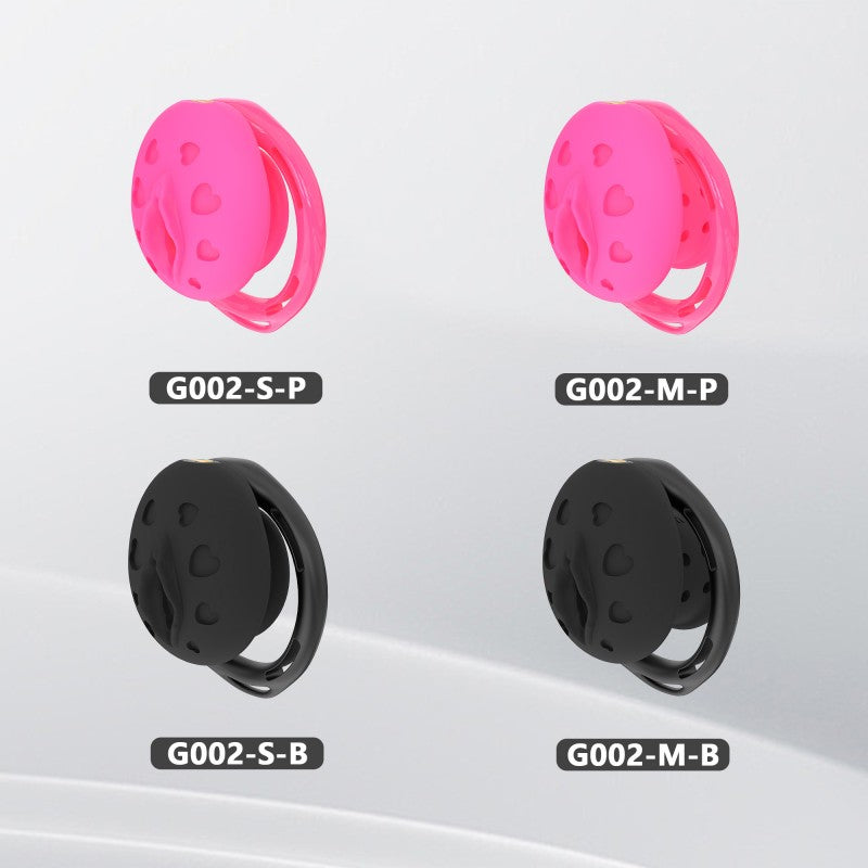 Recessed Silicone Chastity Cage for Men | Ergonomic Inward Design Wearable Device with Remote Vibration & Adjustable Fit System