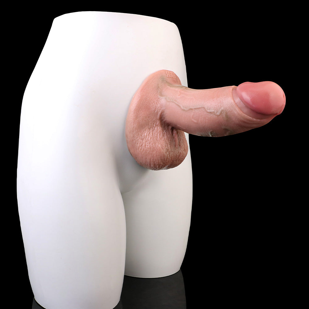 Big Testicle Huge Dildo Anal Butt Plug - Suction Cup Life Size Penis Masturbation Women Sex Toys