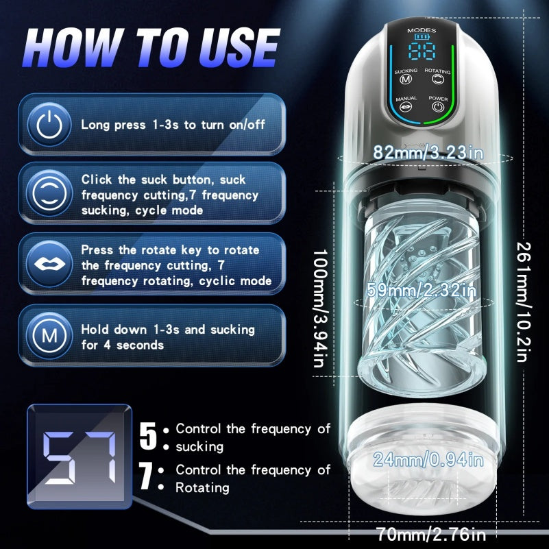 Wearable Smart Licking Blowjob Porn Device – Multi-Tech Pleasure System Sex Toys for Men