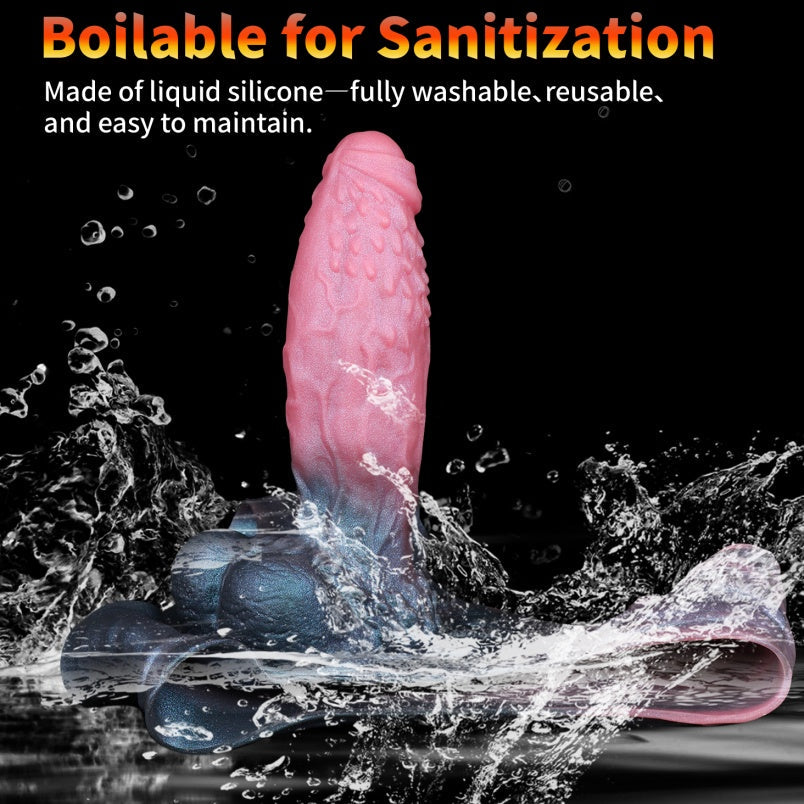Fantasy Dragondildo Sheath Underwear - Silicone Drake Dick Penissleeve Extender Pants for Men