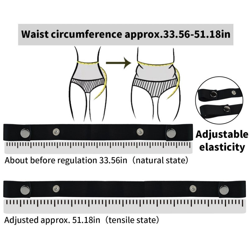 Premium Dual-Stretch Waistband – Latex & Nylon Fiber Comfort Fit-PU03