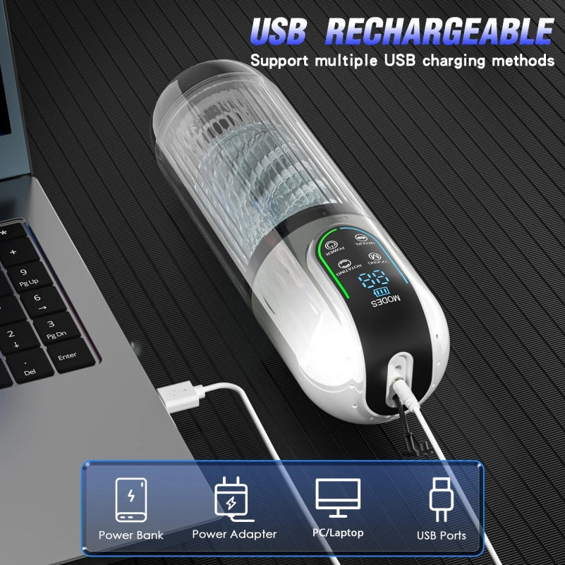 Wearable Smart Licking Blowjob Porn Device – Multi-Tech Pleasure System Sex Toys for Men