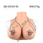 Metal Strap-On Nipple Clamps Bondage Set - Stimulate Female Sensitive Areas BDSM Toys